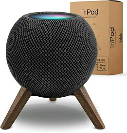 balolo TriPod トライパッド APPLE HOME POD MINI Stand アップル ホームパッド ミニ 用 卓上スタンド 木製スタンド 音質向上 インテリア コルクカバー 振動防止 組立て不要 ドイツ製 おしゃれ シンプル ミニマリスト