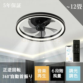シーリングファン LED 首振り シーリングファンライト 4畳 6畳 8畳 10畳 12畳 DCモーター おしゃれ Bluetooth対応 APP対応 シーリングライト 超薄型 高輝度 照明器具 調光調色 メモリ機能 タイマー 静音 省エネ 天井 寝室 部屋 空気循環 音楽再生 新生活 取付簡単 扇風機