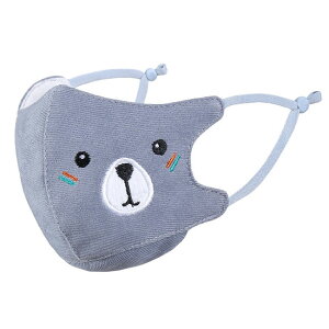 【送料無料】マスク キッズ 子供 子ども ベビー 赤ちゃん コットン 綿 3D 立体縫製 ふんわり やさしい アニマル 刺繍 かわいい 快適 防寒 保温性 洗える 通気性 蒸れにくい 立体マスク 息しや