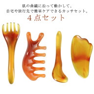 全身に使える 頭皮 足 顔 経絡マッサージ ヘッドマッサージ カッサセット カッサセット かっさプレート …