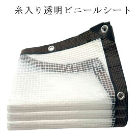 防水シート 糸入り 透明シート 透明 糸入りシート ビニールシート 簡易ハウス 園芸 日よけ 屋外 温室フィルム 風よけ 雨よけ ビニールシート 植物 保護 ガーデニング ベランダ レジャー 菜園 農業