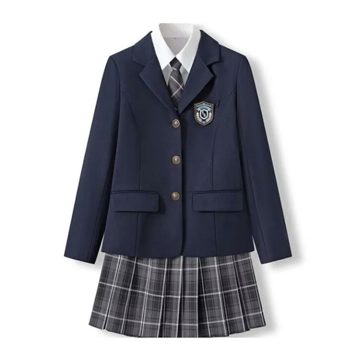 女子中学生 校服 楽天市場】 中学生 制服 高校生 女子高生 学生服 上下セット 4点セット！長袖シャツ 女の子 女子高校生 制服 文化祭 レディース スクール  ブレザー スーツ スカートスーツ スカート コスプレ衣装 可愛い jk服 フォーマル 卒業式 セット : ギュリック