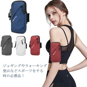 アームポーチ アームバッグ アームバンド スマホポーチ ケース スポーツ用 収納ポーチ 大容量 イヤホン穴付 腕 6.5インチまで ランニング ジョギング 自転車 ウォーキング 男女兼用 レディー