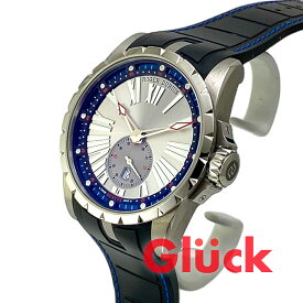 【中古】ROGER DUBUIS ロジェ・デュブイ エクスカリバー45 DBEX0724 シルバーダイアル チタン ラバーベルト 自動巻き 保証書・箱付き 送料無料 メンズ 腕時計 ブランド時計