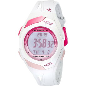 【送料無料】[カシオ]casio STR-300-7 ピンク＆ホワイト 腕時計 メンズ レディース キッズ 子供 男の子 女の子 部活 陸上 ラップタイム 海外モデル 並行輸入品