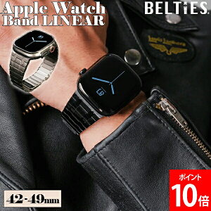 �_�A�x�����x�܂��z���^ �A�b�v���E�H�b�` Apple Watch �o���h ���j�A BELTIES �x���e�B�[�Y �x���g �X�e�����X 42mm 44mm 45mm 46mm 49mm �����Y ���f�B�[�X �����o���h ������� �V���v�� �r�W�l�X �J�W