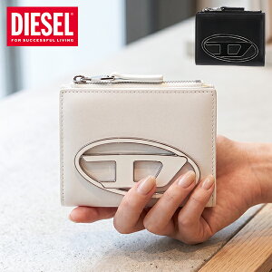 �_�X���ASS����SALE�J�Ò��^ �f�B�[�[�� DIESEL ��܂���z 1DR BI-FOLD ZIP II ���f�B�[�X�E�H���b�g �~�j���z �J�[�h���[ �R���p�N�g ���S�v���[�g�t�� �f�C���[���[�X �X�i�b�v�{�^���J�� X09888 
