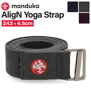 �}���h�D�J Manduka ���K �X�g���b�v 243×4.5cm �v���b�v�X �⏕ AligN Yoga Strap 8' 413018 Props �T�|�[�g �o�����X ���K �x���g