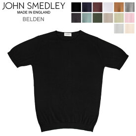 ジョンスメドレー John Smedley Tシャツ 半袖 べルデン BELDEN Crew Neck メンズ 無地 上品 シンプル カットソー 半袖ニット クルーネック