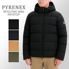 【25AW】 ピレネックス Pyrenex ダウンジャケット メンズ ダウン ミドル丈 スプ―トニック ミニ リップストップ SPOUTNIC MINI RIPSTOP HMY022P コート アウター フード付き 防寒 防風 おしゃれ 秋 冬 バレンタイン