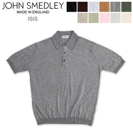 ジョンスメドレー John Smedley ポロシャツ アイシス ISIS Fashioned Collar 半袖 ポロ メンズ 無地 上品 シンプル カットソー ニットポロ