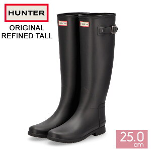 �n���^�[ HUNTER BOOTS ���C���u�[�c ���f�B�[�X �I���W�i�� ���t�@�C���h �g�[�� Womens Original Refined Tall ���C �����O �u�[�c ������� �h�� ���o�[�u�[�c �u���b�N WFT2200RMA