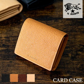 在庫限り イルビゾンテ Il Bisonte 二つ折り カードケース 財布 SCC095 CARD CASE POX001 メンズ レディース レザー 本革 名刺ケース カード入れ
