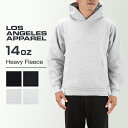 ＼今ならP5倍／ ロサンゼルスアパレル Los Angeles Apparel パーカー S?XLサイズ ヘビーフリース プルオーバー メンズ HF-09 Heavy Fleece スウェット 長袖 フード トレーナー 米国製 アメリカ製
