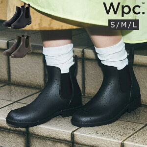 ダブリュピーシー Wpc. S / M / L サイドゴアレインブーツ SIDE GORE RAIN BOOTS 撥水 レディース 女性 防水 長靴ショートブーツ 母の日 Wpc