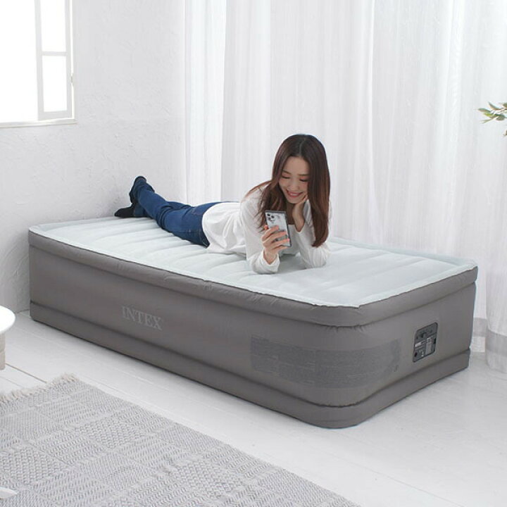 楽天市場】【正規販売店】 インテックス INTEX エアーベッド シングル 