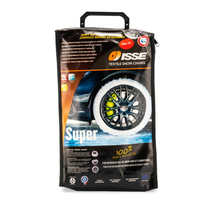 楽天市場】イッセ ISSE 布製 タイヤチェーン スノーソックス SUPER 