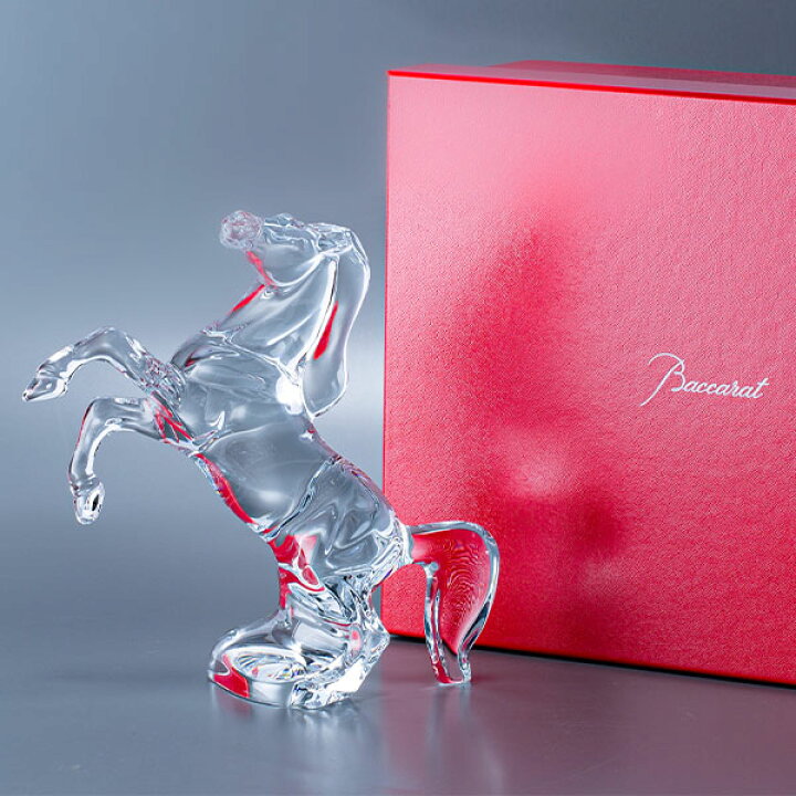 楽天市場】バカラ Baccarat フィギュア 置物 いななく馬 オブジェ  