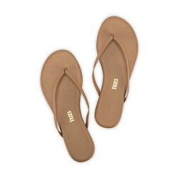 ティキーズTkeesサンダルビーチサンダルレディースぺたんこフラットレザートングサンダルビーサン