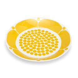 アラビア Arabia プレート 26cm スンヌンタイ 皿 食器 磁器 1028201 Sunnuntai Plate Yellow/White おしゃれ 北欧 キッチン 5%還元 あす楽