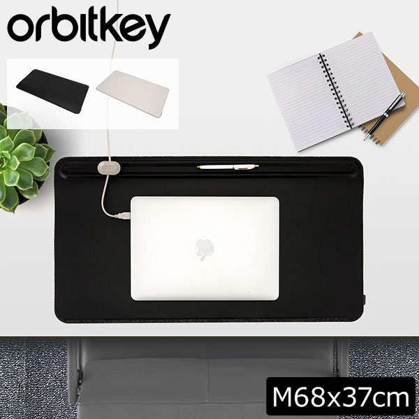 オービットキー Orbitkey デスクマット Mサイズ 68×37cm マウスパッド デスク ワークスペース 机周り テレワーク 整理 DKMT-MD1 Desk Mat