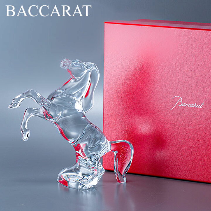 楽天市場】バカラ Baccarat フィギュア 置物 いななく馬 オブジェ 