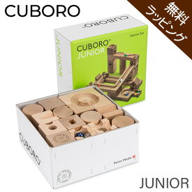 ＼6/5限定ポイント10倍／ 【無料ラッピング付き】キュボロ ジュニア Cuboro JUNIOR 40キューブ スターターセット 201 玉の道 玉の塔 キッズ 木のおもちゃ 積み木 クボロ クボロ社 ブロック おもちゃ