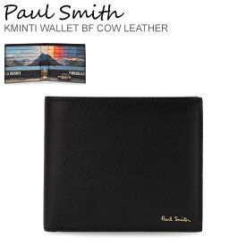 ポールスミス PAUL SMITH 二つ折り財布 財布 メンズ ブラック KMINTI 4832 Men Wallet Billfold Black ミニクーパー ファッション シンプル