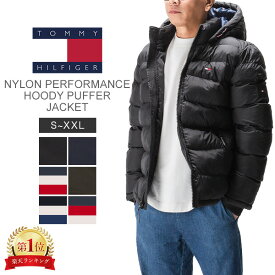 トミーヒルフィガー Tommy Hilfiger ダウン ジャケット アウター 中綿ジャケット ナイロン パフォーマンス フーディー パファージャケット 158AN508 メンズ フード 上着 ダウンジャケット 上着 バレンタイン