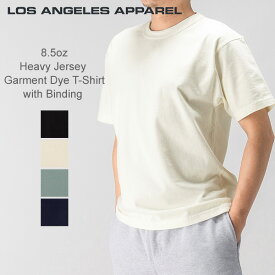 ＼マラソン期間P10倍／ ロサンゼルスアパレル Los Angeles Apparel Tシャツ 半袖 メンズ 1203GD Heavy Jersey Garment Dye TShirt with Binding ロスアパ トップス