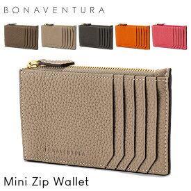 ボナベンチュラ BONAVENTURA Mini Zip Wallet コインポケット付きカードケース 小さい財布 ミニウォレット ミニ財布 コンパクト 本革 レザー 高級 ブランド レディース おしゃれ シンプル