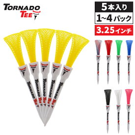 ＼店内、モール内最安挑戦中／ 【セットでお得】 トルネードティー Tornado Tee ドラコン ゴルフ ティー 3.25インチ 5本入り×1〜4パック セット ゴルフティー ロングティー 飛距離 耐久性 ゴルフ用品 ラウンド用品 5 Pack Tornado Tee 3.25" TT-325