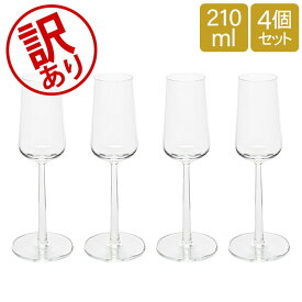＼お盆も休まず配送／ 【訳あり】イッタラ iittala エッセンス 福袋 シャンパングラス 210mL 4個セット Essence Champagne Glass 4pcs 1009139 / 6428501120579 シャンパン フルート 北欧 食器アウトレット