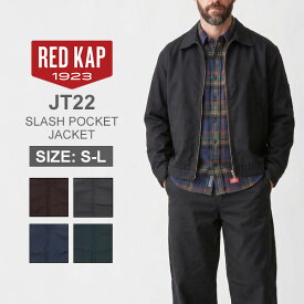 ＼店内、SS限定SALE開催中／ レッドキャップ Red Kap スラッシュポケットジャケット Slash Pocket Jacket ワークジャケット メンズ S〜Lサイズ ジップジャケット ドリズラージャケット 防寒 保温 防風 耐久性 シワになりにくい おしゃれ JT22