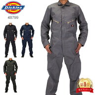 Dickies ディッキーズ デラックスカバーオール 48799 つなぎ 長袖 メンズ 作業着 大きいサイズ Long Slee…