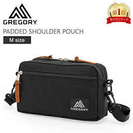＼店内、モール内最安挑戦中／ グレゴリー Gregory ショルダーバッグ パデッド ショルダーポーチ Mサイズ PADDED SHOULDER POUCH 65380 ブラック BLACK メンズ レディース ファッション