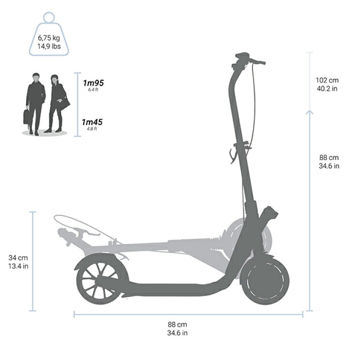 楽天市場】OXELO オクセロ キックスケーター COMMUTE 900 大人用 