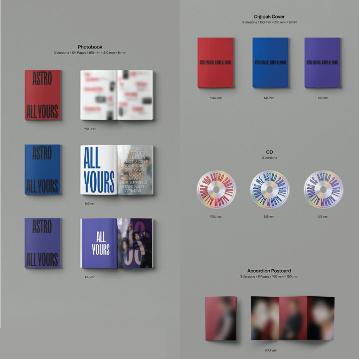 楽天市場】【3種セット】【和訳選択】ASTRO ALL YOURS 2ND FULL ALBUM 