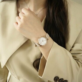 （ジュリアス）クラシック スエード レザー アナログ 数字 女性 腕時計 4種
