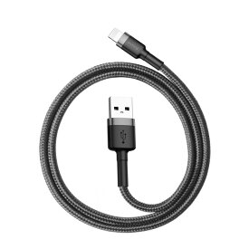 ベースアース カプール Cafule USB to 8ピン 2.4A iPhone 充電ケーブル 1M