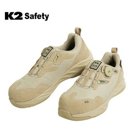 ケーツー安全靴 LT-106 ベージュ 軽量 4インチ ダイヤル通風 K2 KCS安全認証 ノンスリップ プラスチックキャップ
