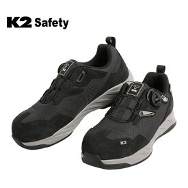 ケーツー安全靴 LT-106 ブラック 軽量 4インチ ダイヤル通風 K2 KCS安全認証 ノンスリップ プラスチックキャップ