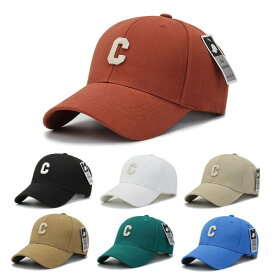 Cロゴコットン ボールキャップ 男女共用キャップ カップル団体 野球帽