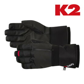 K2 防寒手袋 冬 登山 保温 手袋 スマートタッチ手の甲にファスナー収納