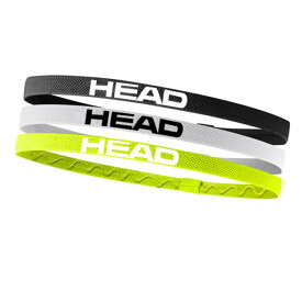 HEAD エラスティック スポーツ ヘアバンド 3pcs 運動ヘアバンド サッカー ヨガ ピラティス テニス