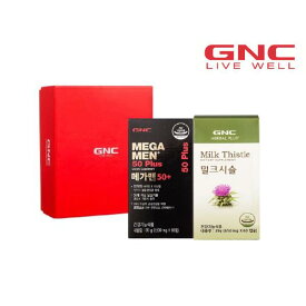(GNC)(新世界河南店)GNCお父さん健康セットメガマン50+(60錠)+ミルクシスル(60カプセル)