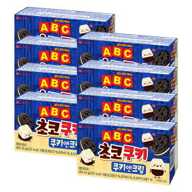 ロッテ製菓 ABCチョコクッキークッキーアンドクリーム 43g 8個