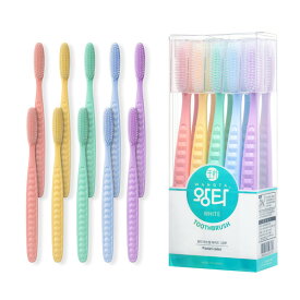 ペク先生 ワンタ歯ブラシ ナンバーワン パステル筒 10P