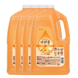 自然フォン 台所洗剤 オレンジ4kg 3+1個