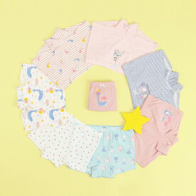 女児 子供 幼児 ジュニアドローズ パンツ8枚セット WPS-929